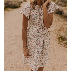 Roolee Jett Floral Dress White